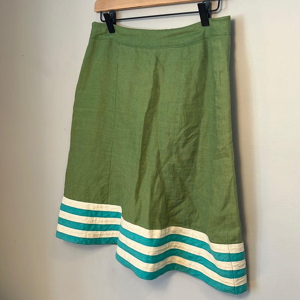 Pretty Boden Linen Skirt sz 8